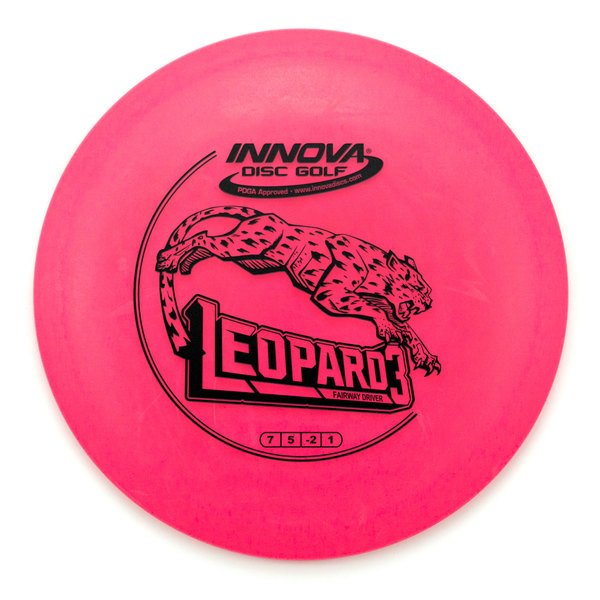 Innova Disc Golf Canada DX Leopard3 Fairway Driver Excellent grip Lightweight options available Great durability Good for beginners good pricing Great for learning techniques Glow smooth finish good glide good grip