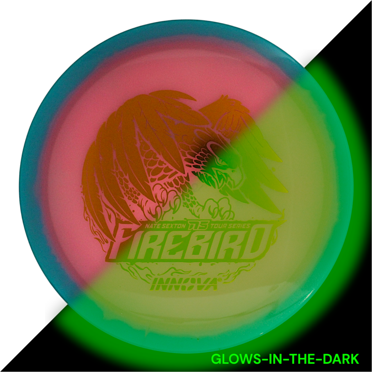 Firebird Proto Glow Halo Champion (Nate Sexton 2024 Tour Series) INNOVA DISC GOLF CANADA Firebird Star Fairway Driver Superior grip Good durability Consistent flight path
Stable flight path Resistant to scratches