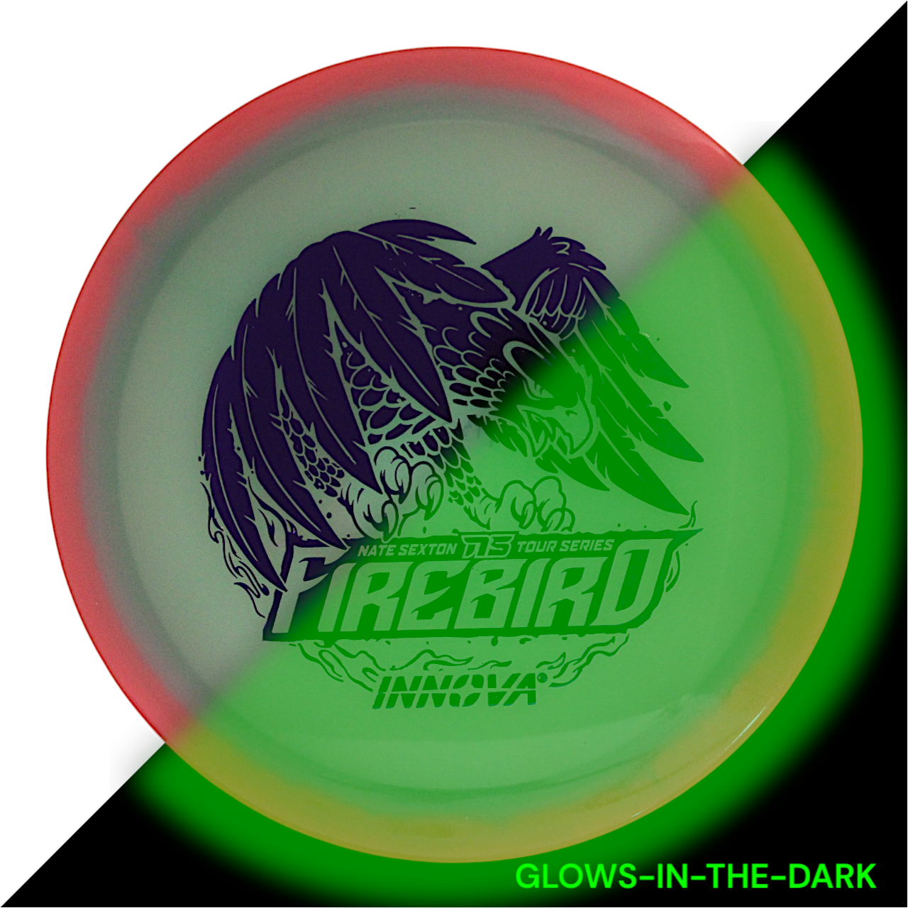 Firebird Proto Glow Halo Champion (Nate Sexton 2024 Tour Series) INNOVA DISC GOLF CANADA Firebird Star Fairway Driver Superior grip Good durability Consistent flight path
Stable flight path Resistant to scratches