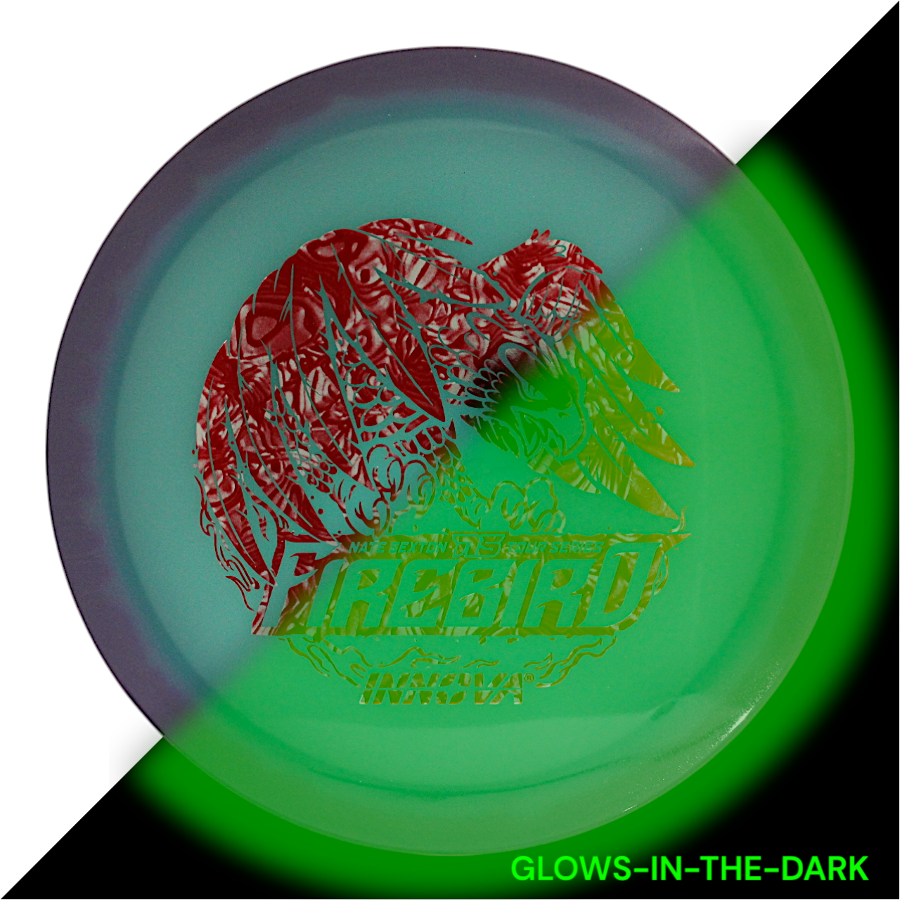 Firebird Proto Glow Halo Champion (Nate Sexton 2024 Tour Series) INNOVA DISC GOLF CANADA Firebird Star Fairway Driver Superior grip Good durability Consistent flight path
Stable flight path Resistant to scratches