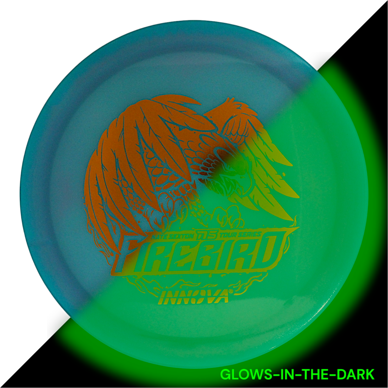 Firebird Proto Glow Halo Champion (Nate Sexton 2024 Tour Series) INNOVA DISC GOLF CANADA Firebird Star Fairway Driver Superior grip Good durability Consistent flight path
Stable flight path Resistant to scratches