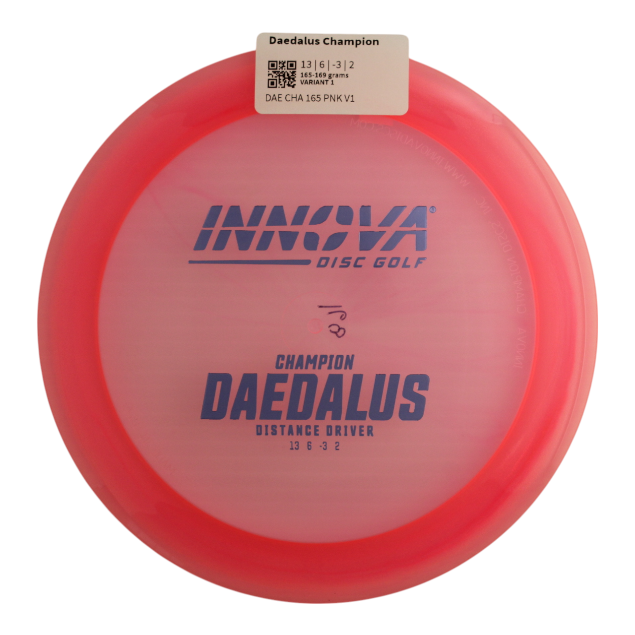 Innova Disc Golf Champion Daedalus Distance Driver Grippy feel Good durability Flexible in cooler conditions Great for distance and control Maintains stability over time Comfortable for grip