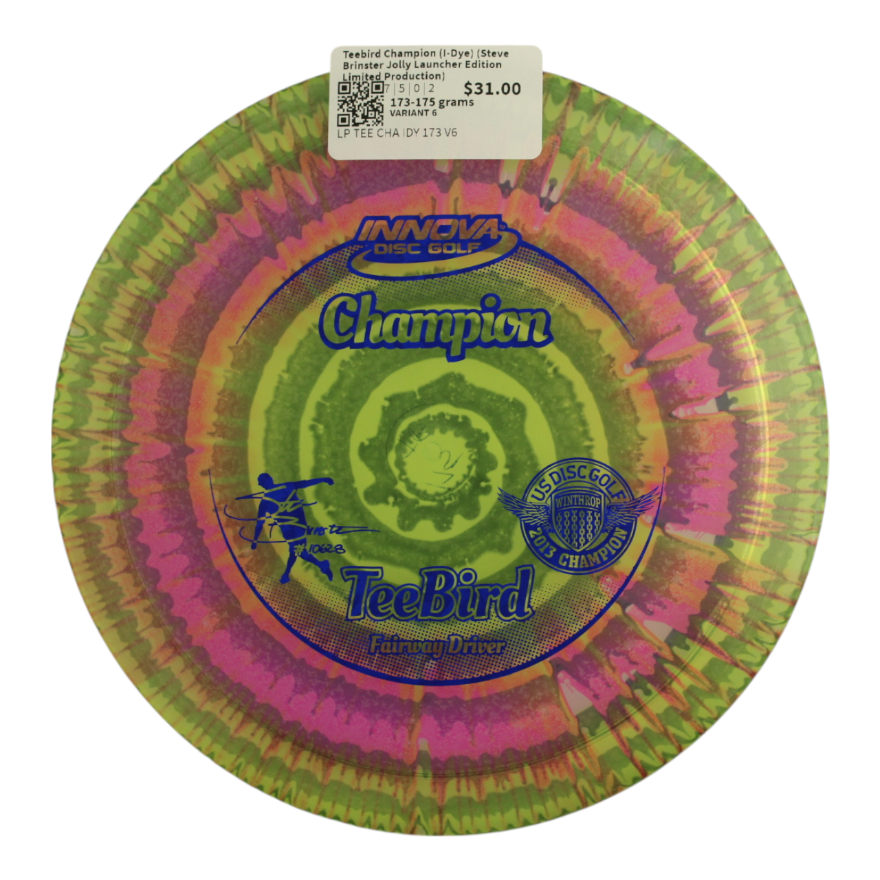 Teebird Champion (I-Dye) (Steve Brinster Jolly Launcher Edition - Limited Production)