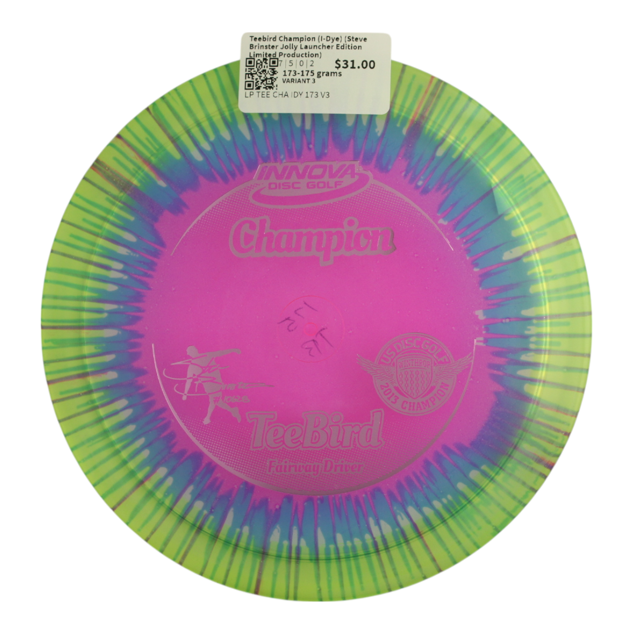 Teebird Champion (I-Dye) (Steve Brinster Jolly Launcher Edition - Limited Production)