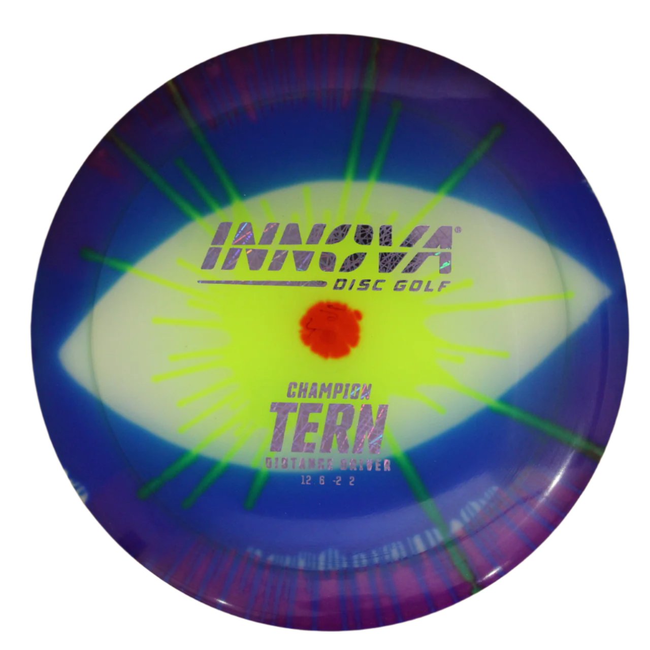 Innova Disc Golf Canada Champion I-Dye Tern Distance Driver Innova Disc Golf Canada Champion Tern distance driver Typical Quality Regular Variety Increased Control Good for Windy Conditions Versatile Good Glide