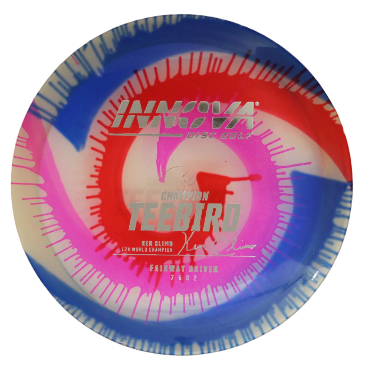 Innova Disc Golf Canada Champion I-Dye Teebird Fairway Driver Fairway Driver Flexible Premium Opaque Weather Resistant High Speed Good Glide Good for Windy Conditions