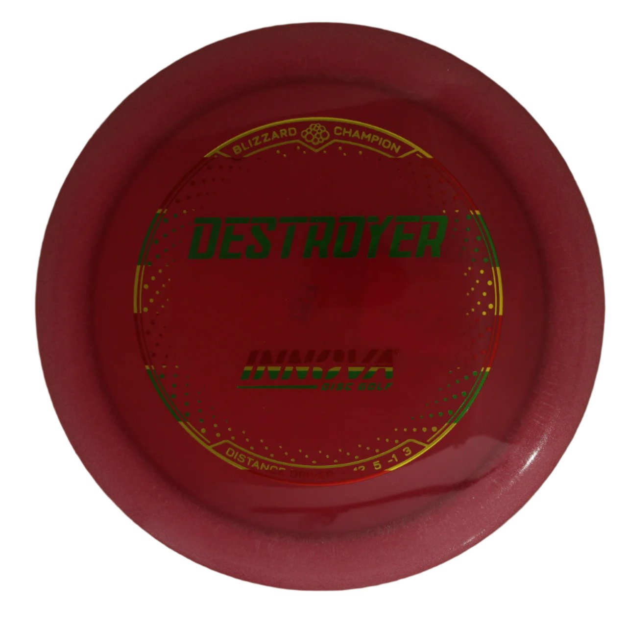 INNOVA DISC GOLF CANADA Destroyer
Distance Driver Slick Finish Versatile Colors Good Durability Overstable Impact Resistant Improved Glide Flexible in cooler conditions Great for distance and control Maintains stability over time Comfortable for grip lightweight