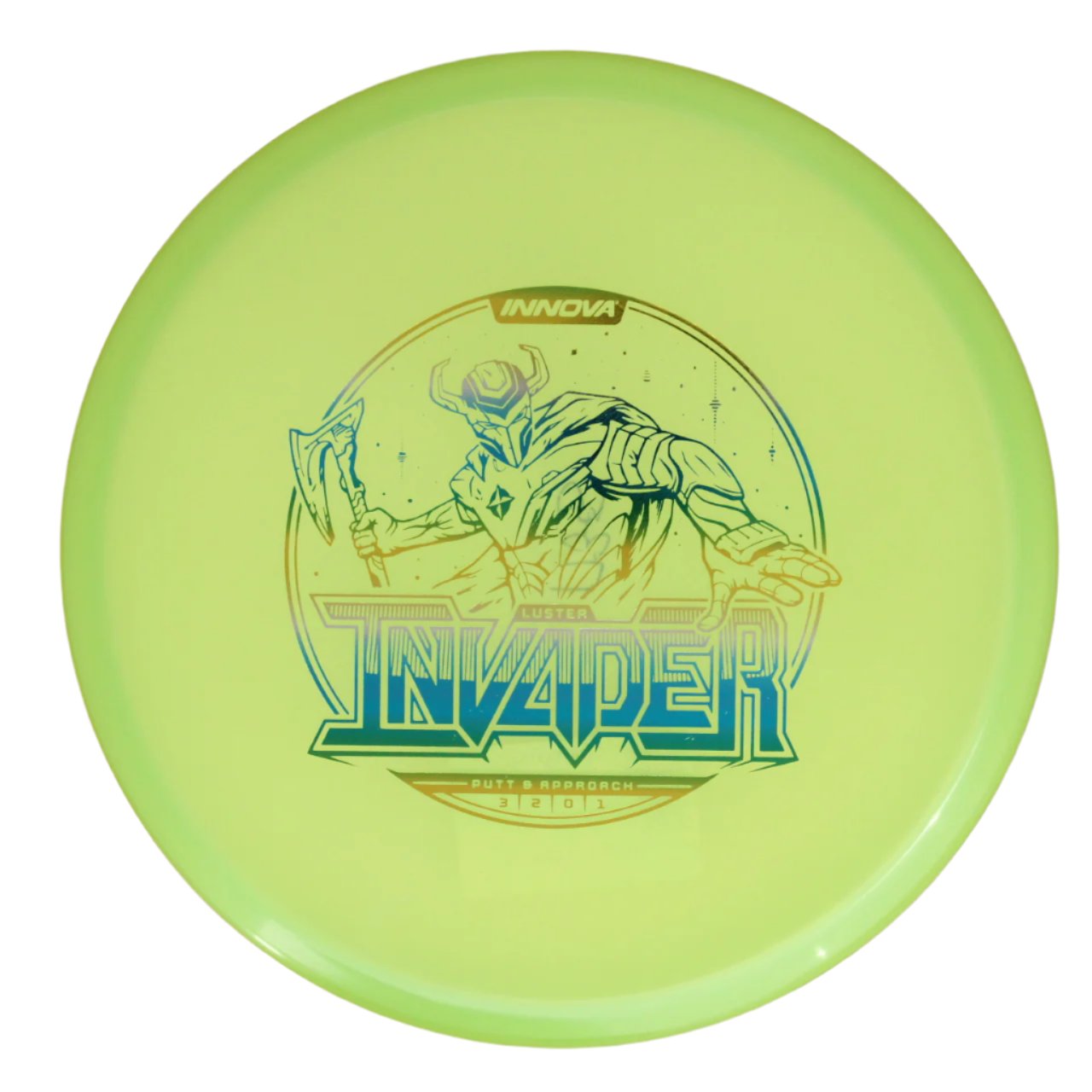 INNOVA DISC GOLF CANADA Invader Putter Hand Moldable Reduced Power Reduced Speed Slow Glide Highly Flexible Wind friendly overstable flat
