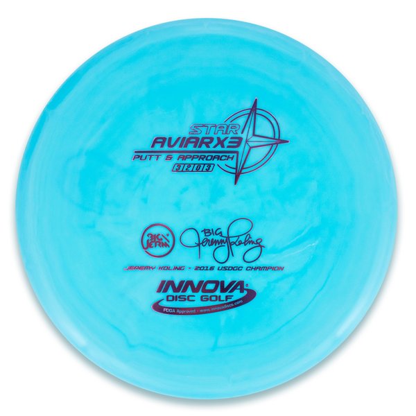 Innova Disc Golf Canada Star AviarX3 Putt & Approach Disc Innova Disc Golf Canada Star Aviar X3 Soft grip Moderate durability stable finish Best for putters and approaches Good for intermediate players Excellent for touch shots Retains grip even when wet
