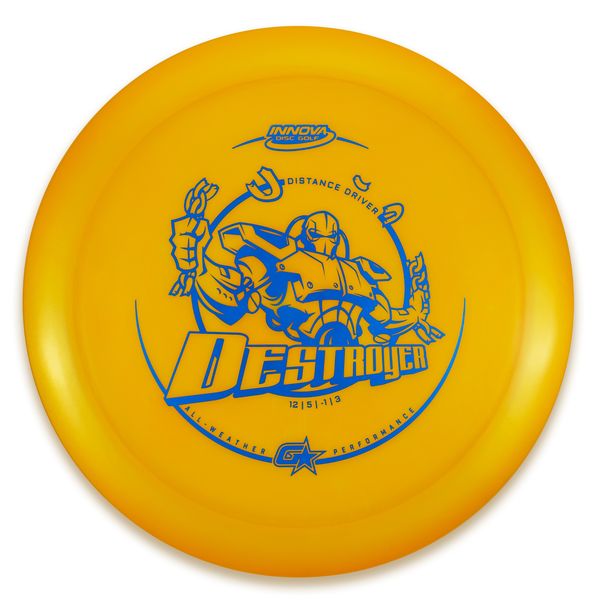 INNOVA DISC GOLF CANADA Destroyer
Distance Driver Slick Finish Versatile Colors Good Durability and grip Overstable Impact Resistant Improved Glide Flexible in cooler conditions Great for distance and control Maintains stability over time Comfortable for grip lightweight