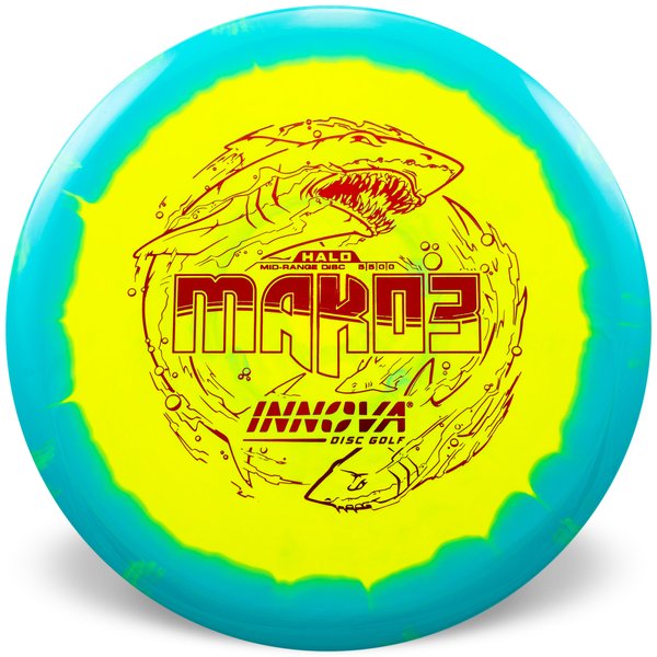 Innova Disc Golf Canada Champion Mako3 Midrange Flexible Premium feel Ideal for Controlled Shots Straight Shooter Reliable Fade Great Glide No fade No turn Beginner Friendly