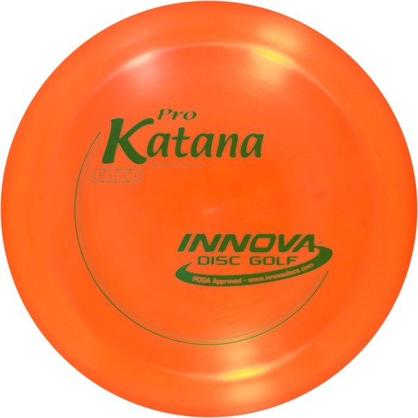 Innova Disc Golf Canada Pro Katana Distance Driver Distance Driver Distance Driver Soft grip good durability Stable flight path Resistant to scratches Ideal for advanced players Flexible in cooler conditions Great for distance and control Maintains stability over time Comfortable for grip good Glide