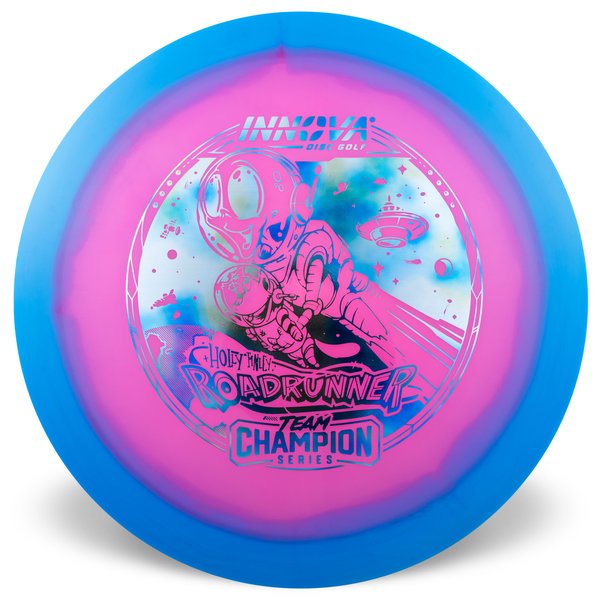 Roadrunner Halo Champion (Holly Finley 2025 Tour Series) Superior grip Great durability Consistent flight path Understable Suitable for all skill levels Good for distance and control Versatile for different shots good glide