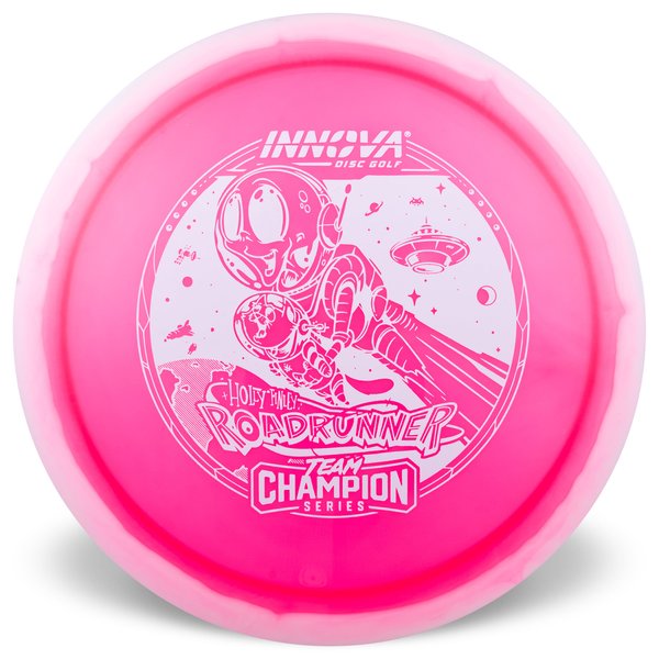Roadrunner Halo Champion (Holly Finley 2025 Tour Series) Superior grip Great durability Consistent flight path Understable Suitable for all skill levels Good for distance and control Versatile for different shots good glide