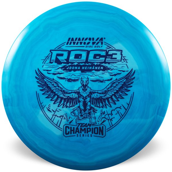 Roc3 Star (Joona Heinänen 2025 Tour Series)	Midrange	Firm grip	High durability	Stable flight path		Resistant to scratches	Ideal for advanced players overstable low glide
forehand shots