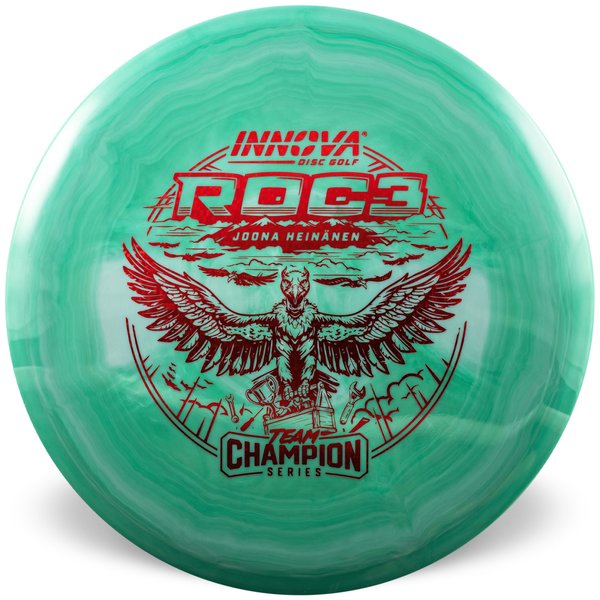 Roc3 Star (Joona Heinänen 2025 Tour Series) Midrange Firm grip High durability Stable flight path Resistant to scratches Ideal for advanced players overstable low glide
forehand shots