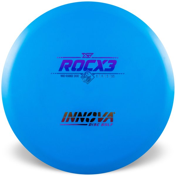 NNOVA DISC GOLF CANADA XT RocX3
Midrange Firm grip good durability Stable flight path Resistant to scratches Ideal for advanced players overstable moderate glide
forehand shots no turn