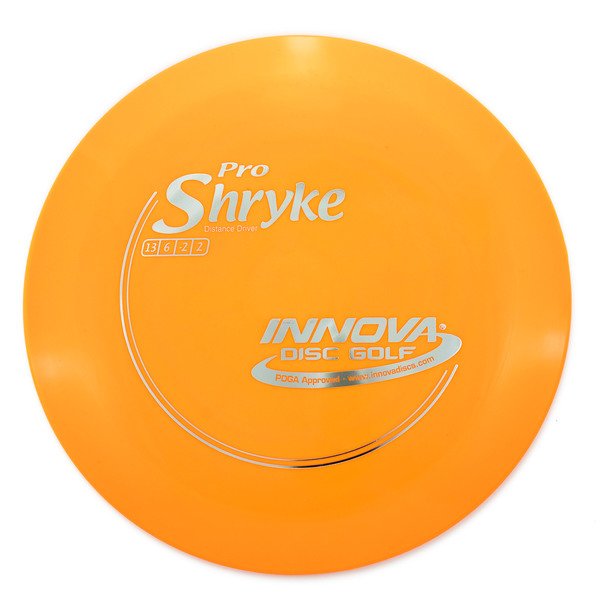 Innova Disc Golf Canada Pro  Shryke distance driver Superior grip soft	Good durability	Consistent understable flight path	Suitable for all skill levels	Good for distance and control	Versatile for different shots