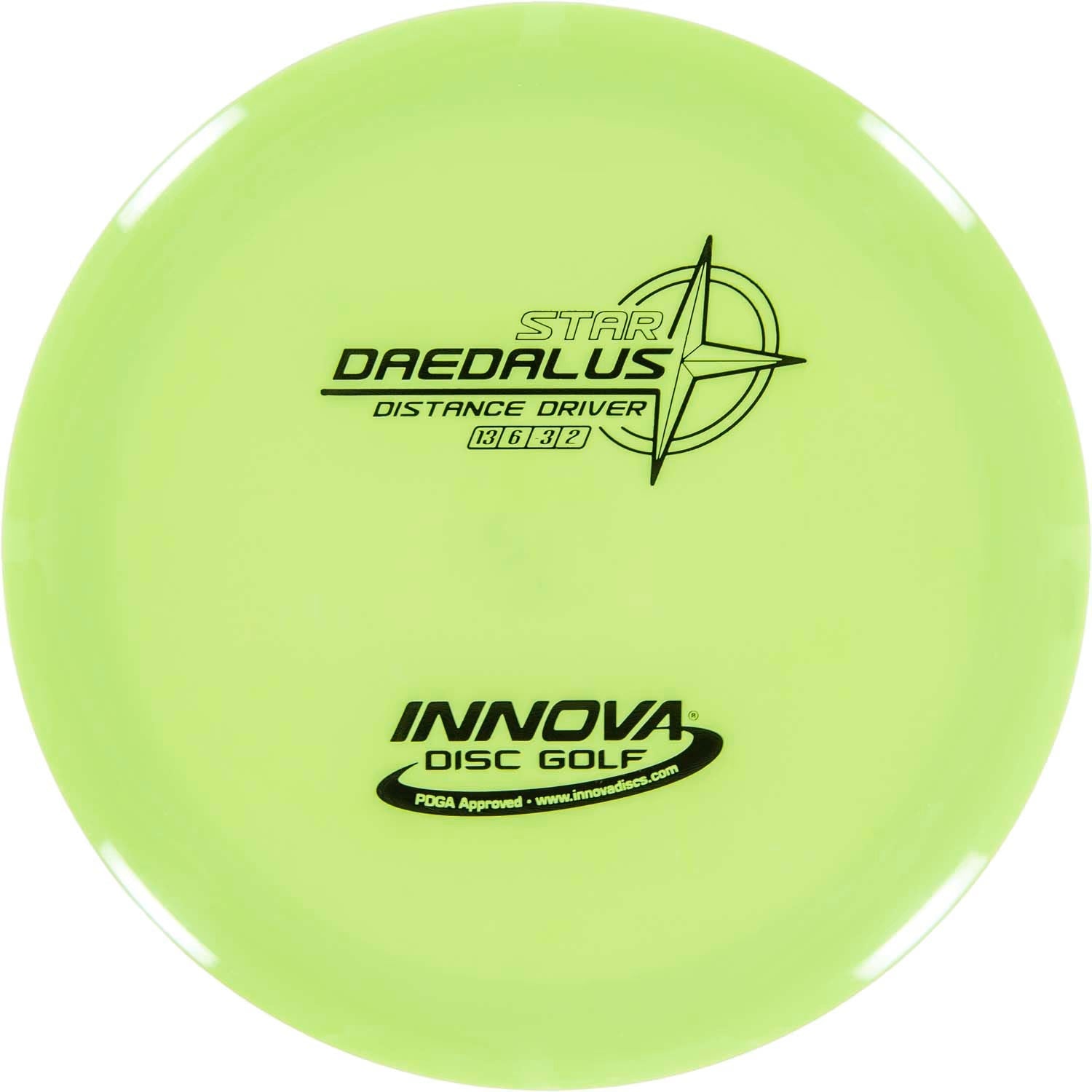 Innova Disc Golf Star Daedalus Distance Driver Grippy feel Good durability Flexible in cooler conditions Great for distance and control Maintains stability over time Comfortable for grip