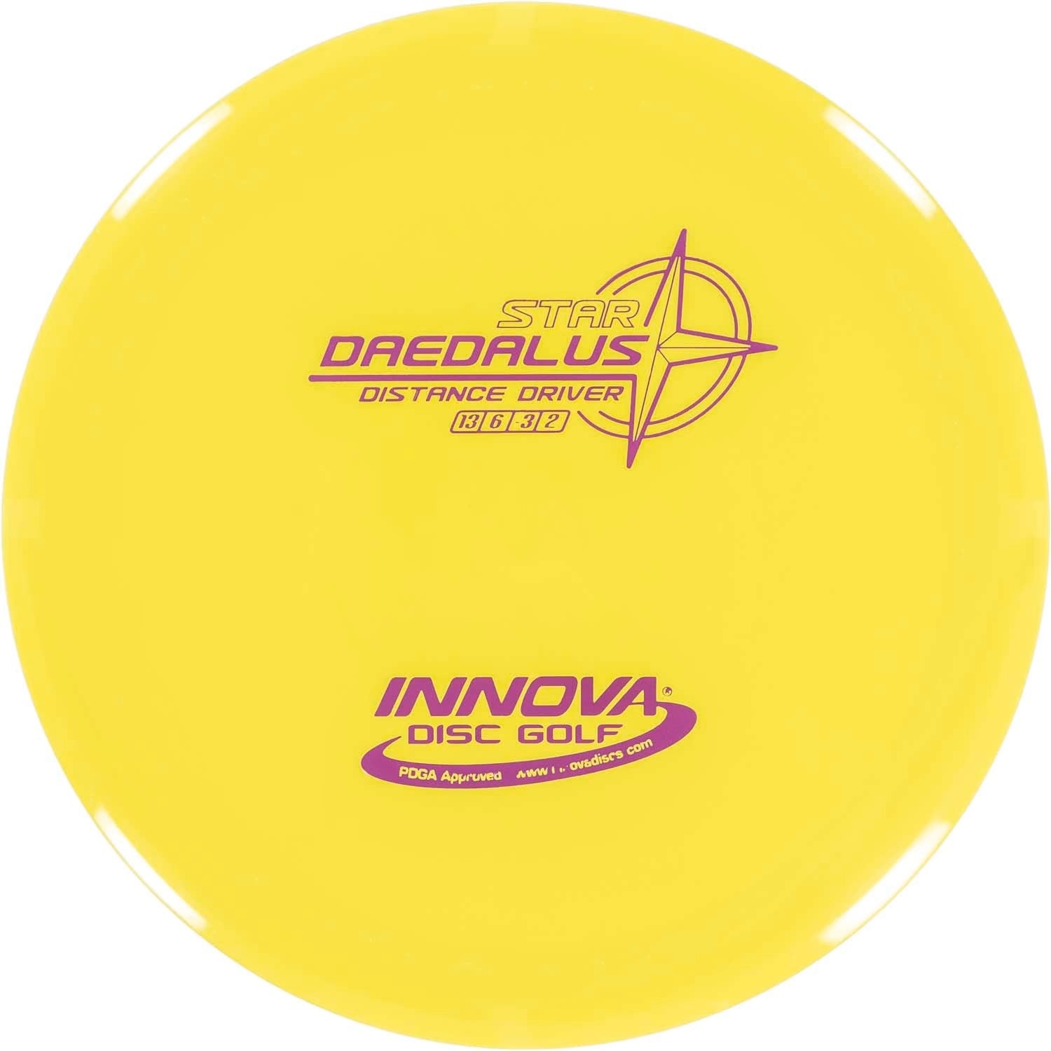 Innova Disc Golf Star Daedalus Distance Driver Grippy feel Good durability Flexible in cooler conditions Great for distance and control Maintains stability over time Comfortable for grip
