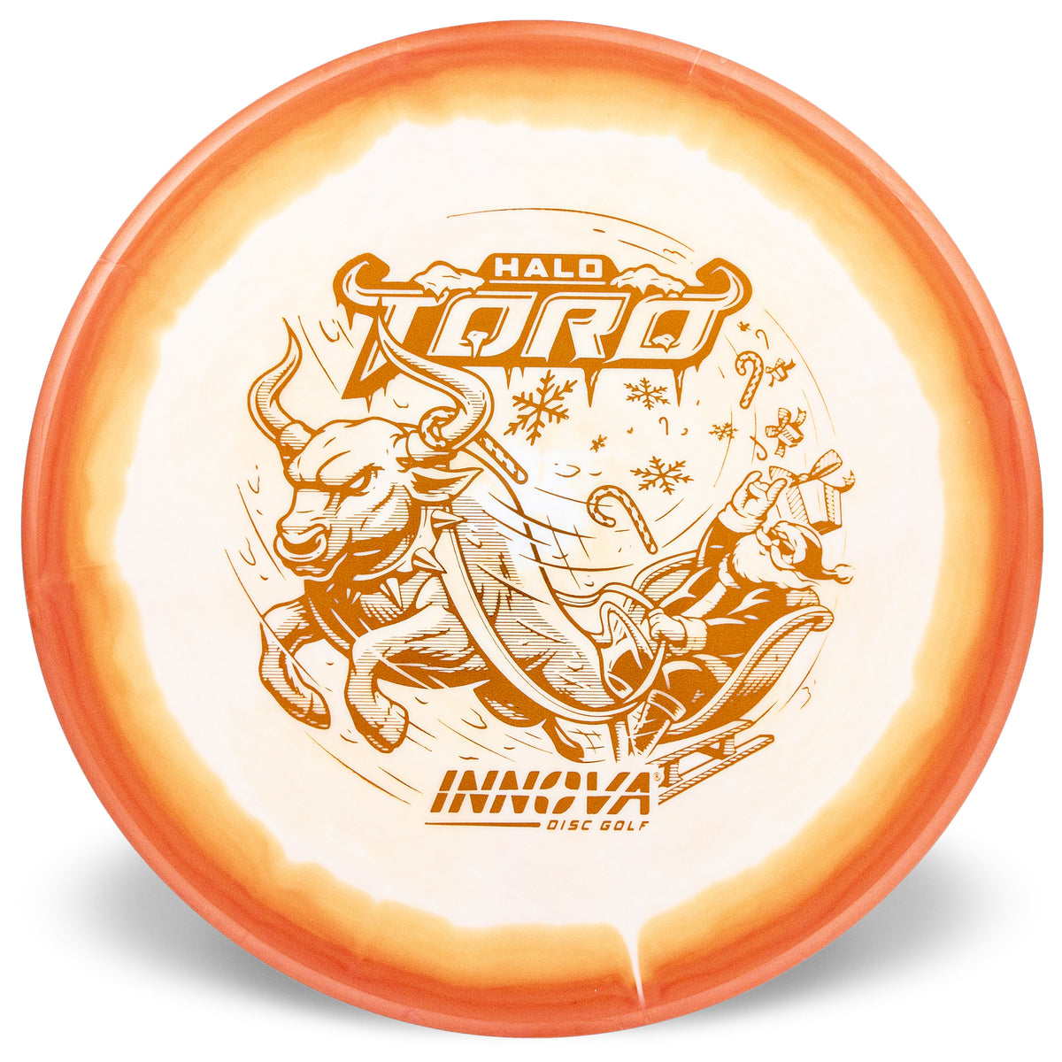 Innova Disc Golf Canada Halo Star Toro Mid-Range Disc Putter Flexible Premium Opaque Christmas Soft Grip Reliable Fade Comfortable Feel Controlled Turn grippy durable flat top
