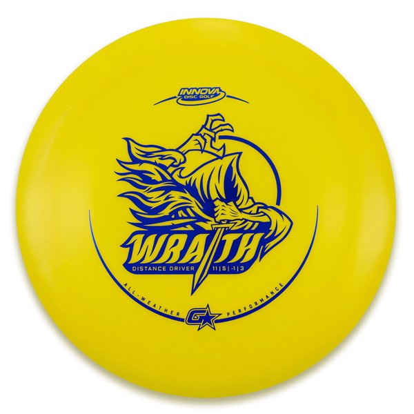 Innova Disc Golf Wraith Distance Driver Overstable Cold Reliable Experienced Players Headwind Use grippy plastic all Weather Consistent high glide forehand friendly good grip soft