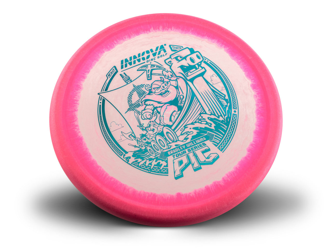 Pig Halo Nexus (Bradley Williams 2024 Tour Series) Pig	Pro	Putter	Cold Comfort	Hot Weather	Control Retained	Increased Stability	Medium Glide	Smooth Release Glow