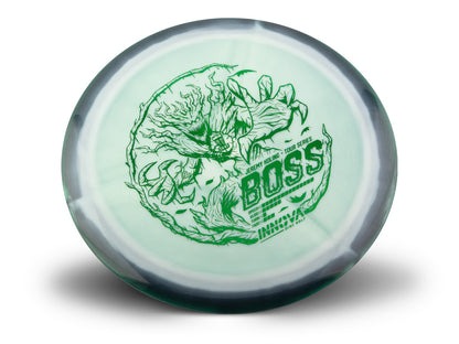 Innova Disc Golf Canada Jeremy Koling 2024 Tour Series Halo Star Boss INNOVA DISC GOLF CANADA	Boss	Distance Driver	Longer Lifespan	Good Fade	Smooth Release	Textured Surface
