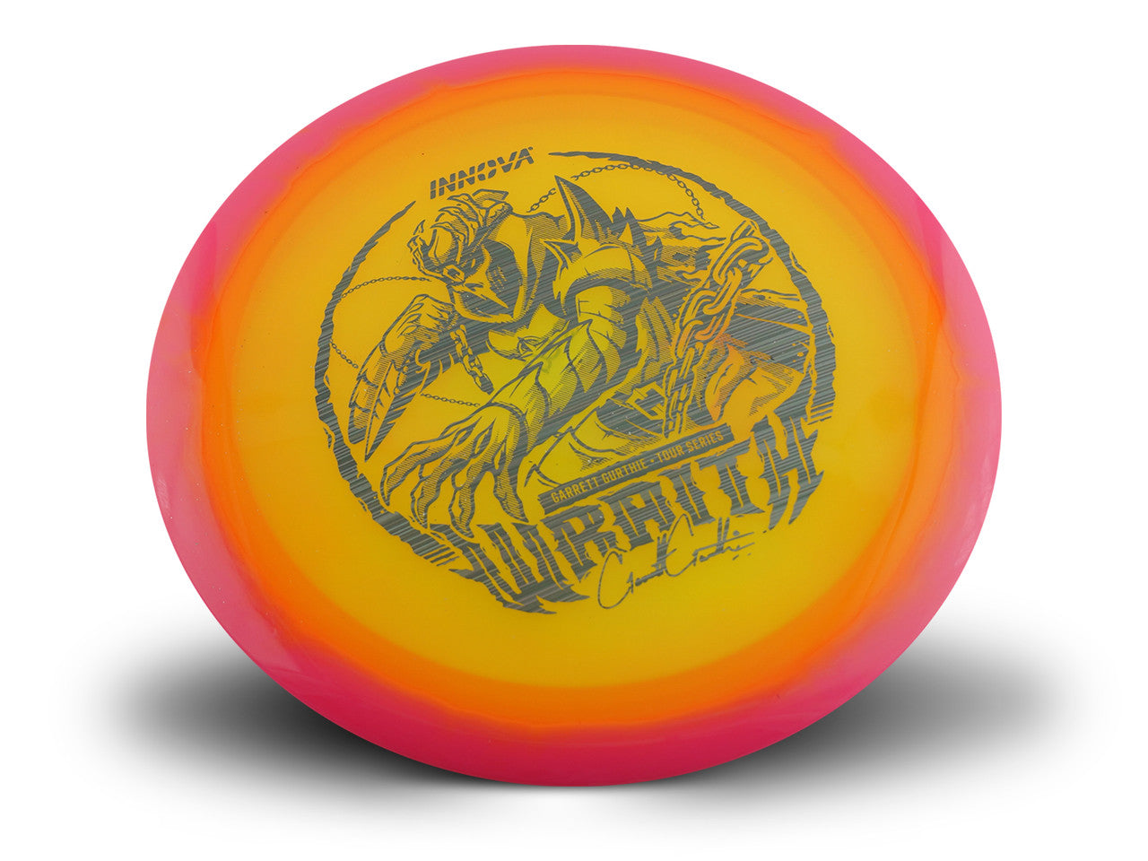 Innova Disc Golf Garrett Gurthie Halo Champion Wraith Distance Driver	Overstable	Cold Reliable	Experienced Players	Headwind Use	grippy plastic	 all Weather Consistent high glide forehand friendly good grip soft
