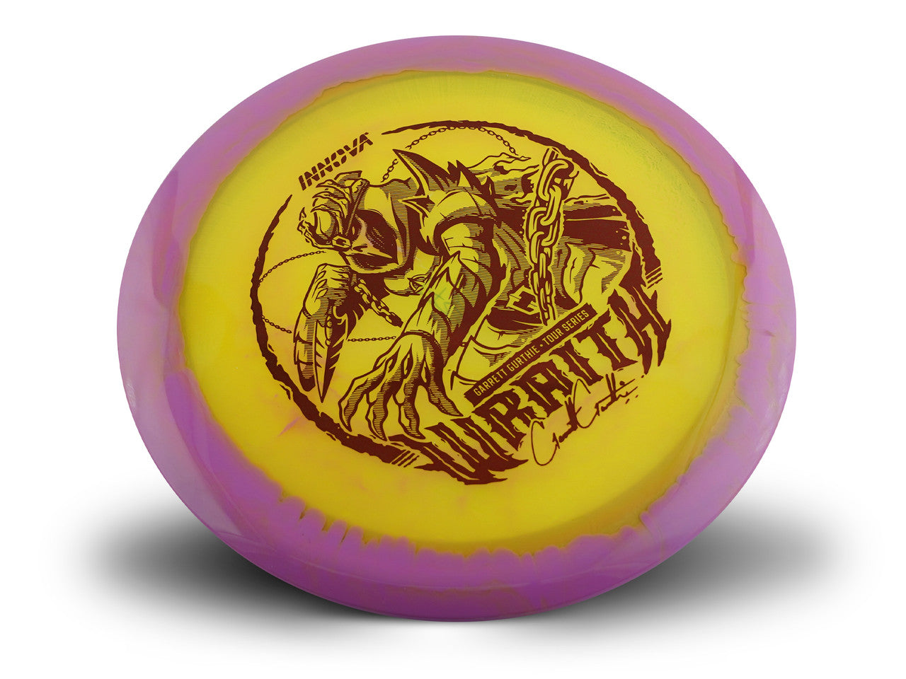 Innova Disc Golf Garrett Gurthie Halo Champion Wraith Distance Driver	Overstable	Cold Reliable	Experienced Players	Headwind Use	grippy plastic	 all Weather Consistent high glide forehand friendly good grip soft
