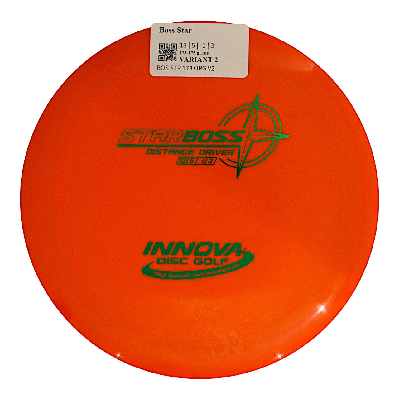 INNOVA DISC GOLF CANADA	Boss
Distance Driver	Grippy feel	Good durability	Flexible in cooler conditions	Great for distance and control	Maintains stability over time	Comfortable for grip Lightweight
