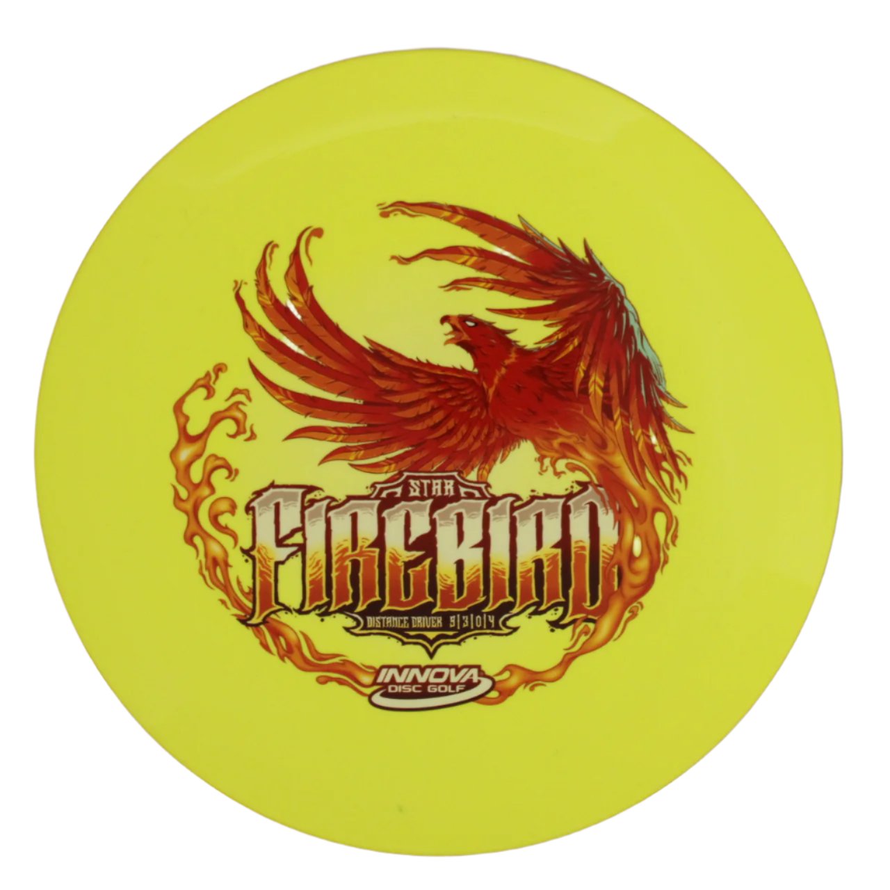 Innova Disc Golf Canada Star INNOVA DISC GOLF CANADA	Firebird
Great Durability Power Player	Headwind Use	Cold Hardened	Vibrant Colors	Durable Option	Textured Surface
Cold Grip	Power Driver	Fade finish
Forehand shots