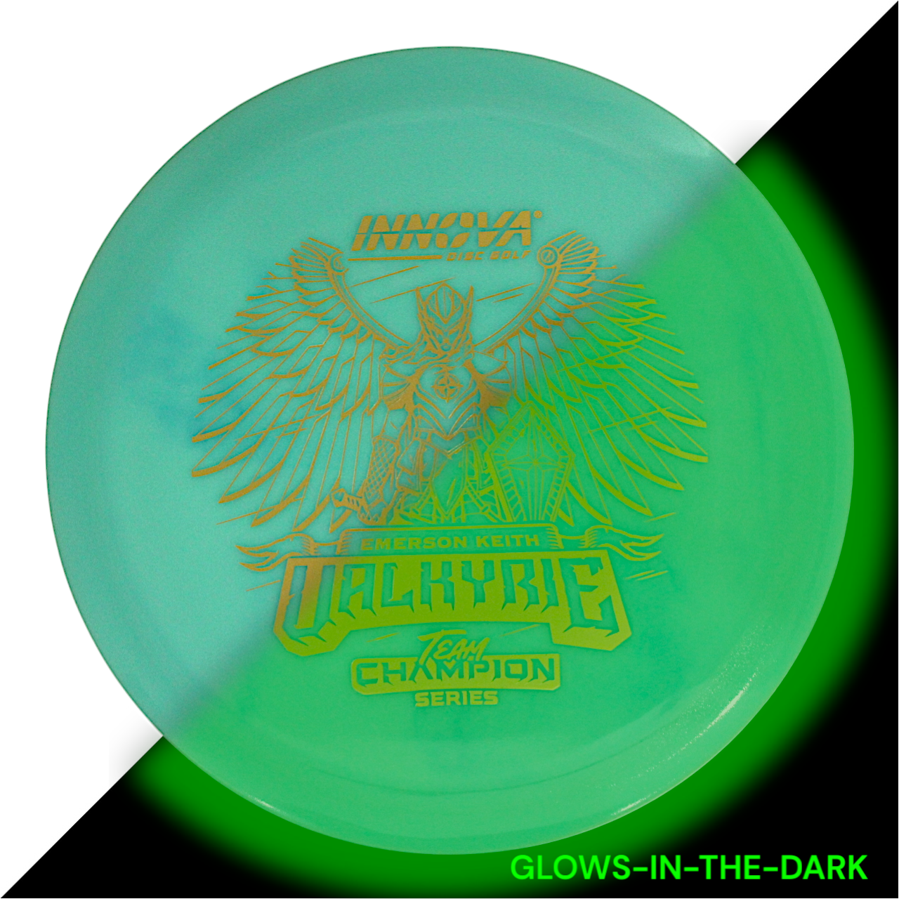 Innova Disc Golf Canada Glow Valkyrie Distance Driver  Grippy feel	Good durability	Flexible in cooler conditions	Great for distance and control	Maintains stability over time	Comfortable for grip Straight shots
