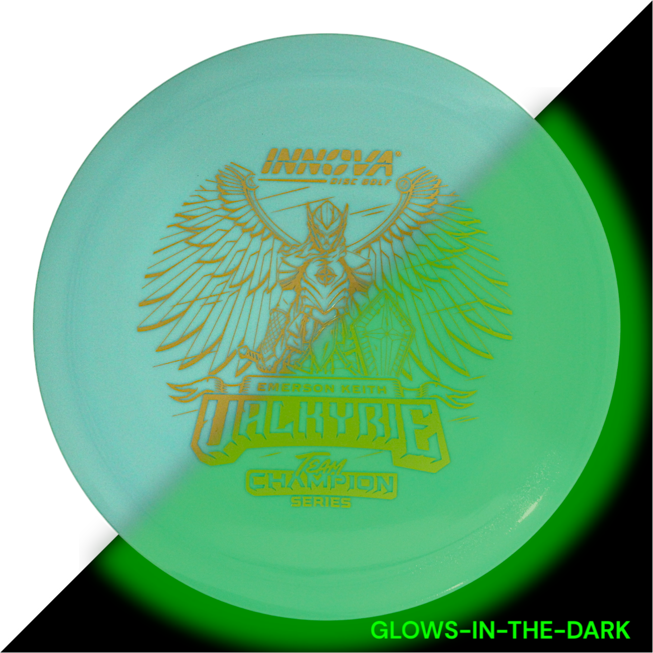 Innova Disc Golf Canada Glow Valkyrie Distance Driver  Grippy feel	Good durability	Flexible in cooler conditions	Great for distance and control	Maintains stability over time	Comfortable for grip Straight shots
