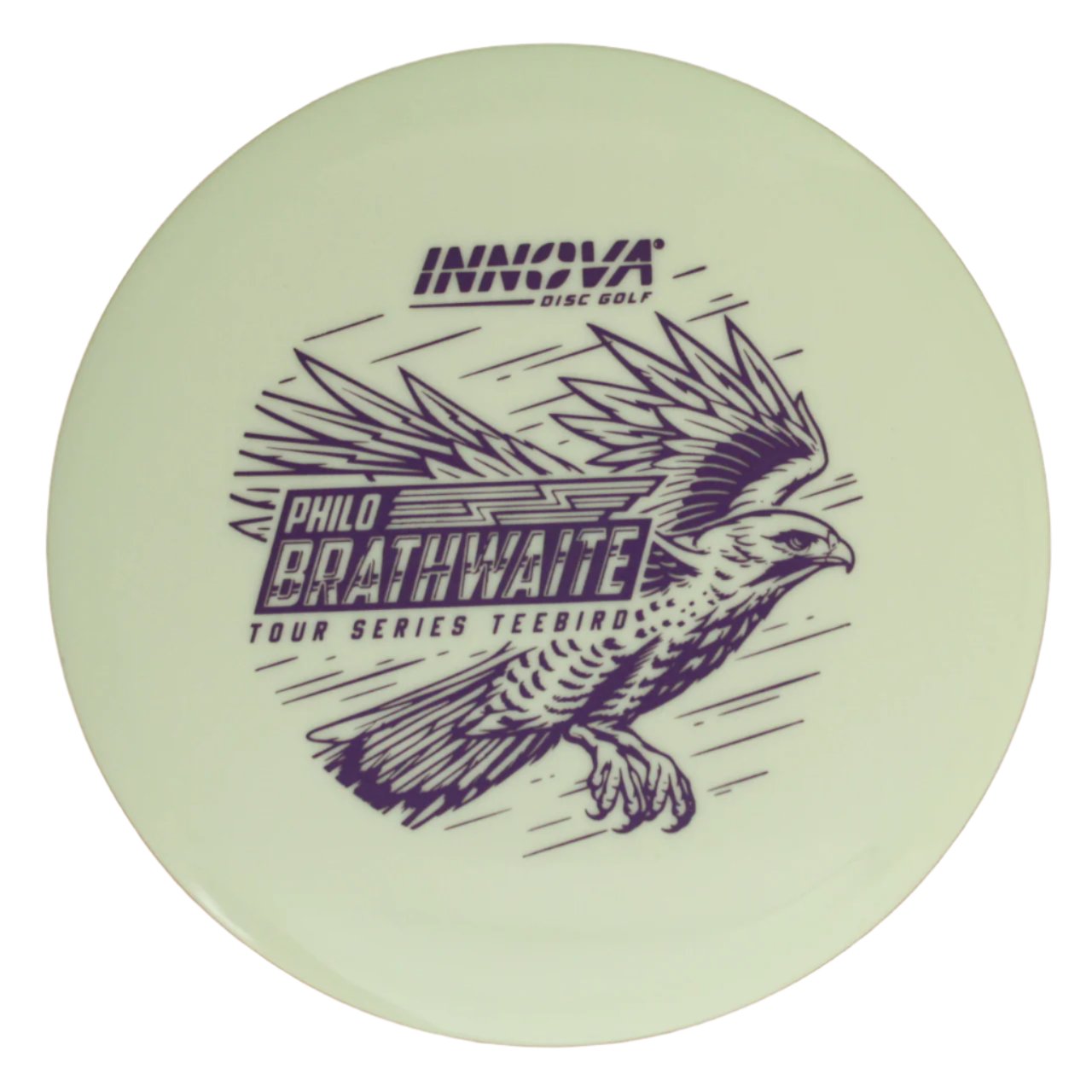 Teebird Proto Glow Star (Philo Brathwaite 2024 Tour Series) Teebird  Glow	Fairway Driver	Glows in the dark	Charges in sunlight	Good grip for night rounds	Maintains durability of premium plastics	Provides visibility at night	Can be used in various conditions