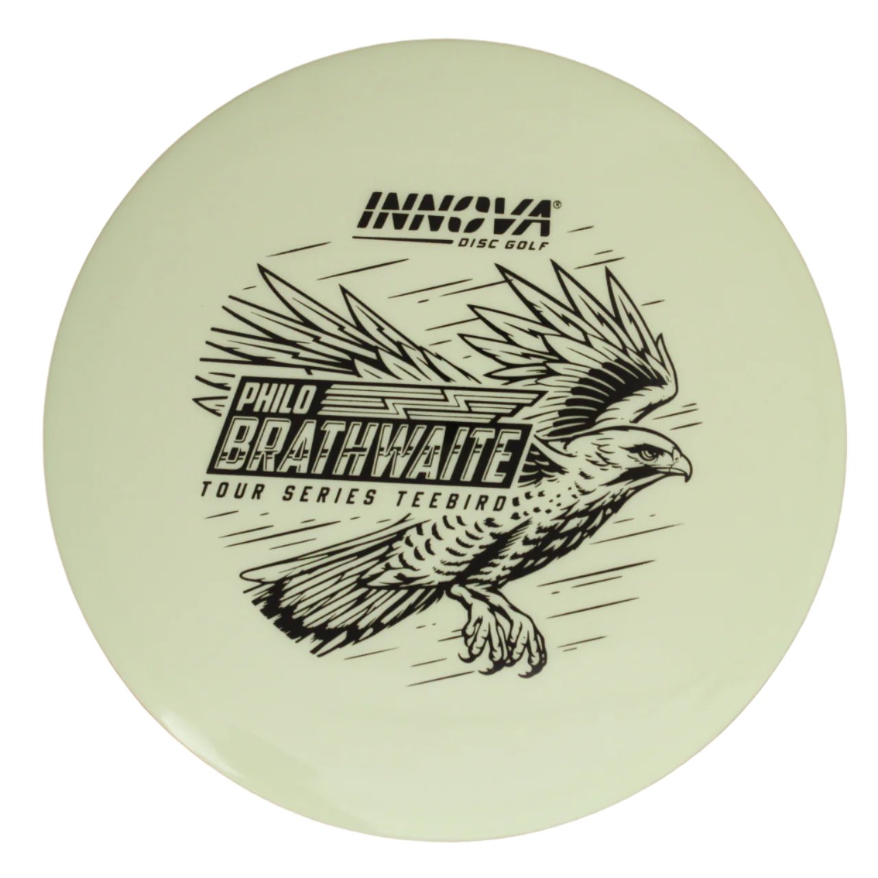 Teebird Proto Glow Star (Philo Brathwaite 2024 Tour Series) Teebird  Glow	Fairway Driver	Glows in the dark	Charges in sunlight	Good grip for night rounds	Maintains durability of premium plastics	Provides visibility at night	Can be used in various conditions