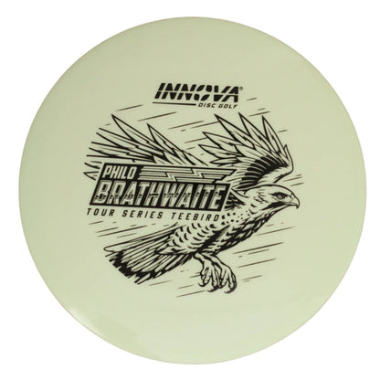 Teebird Proto Glow Star (Philo Brathwaite 2024 Tour Series) Teebird  Glow	Fairway Driver	Glows in the dark	Charges in sunlight	Good grip for night rounds	Maintains durability of premium plastics	Provides visibility at night	Can be used in various conditions