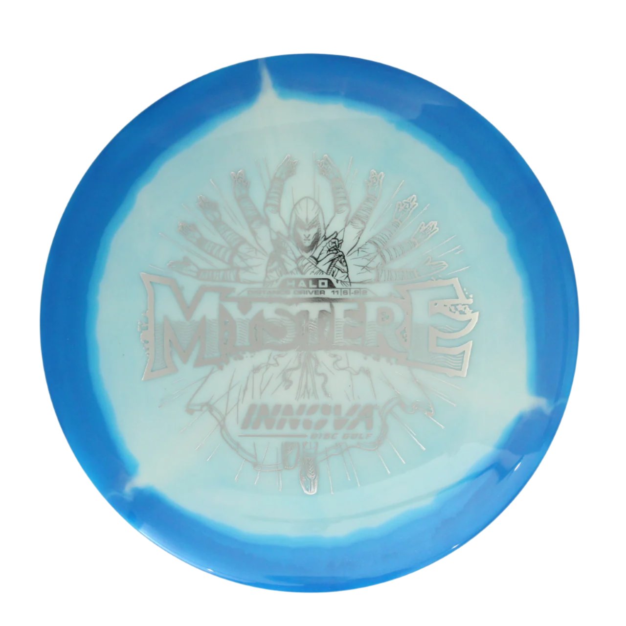 Innova Disc Golf Canada  Halo Star Mystere Distance Driver	Improved Grip	Flexible	Ideal for Power Throws	Wind Resistant	High Speed	Good Glide
great durability