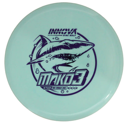  Innova Disc Golf Canada Champion Mako3 Midrange	Flexible	Premium feel	Ideal for Controlled Shots	Straight Shooter	Reliable Fade	Great Glide No fade No turn Beginner Friendly
Glows in dark 