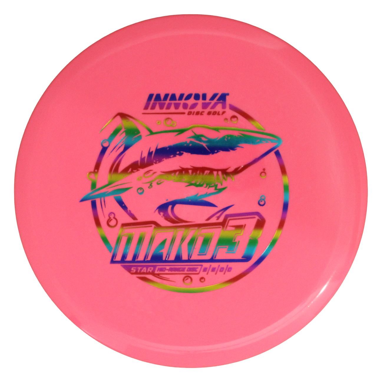  Innova Disc Golf Canada Champion Mako3 Midrange	Flexible	Premium feel	Ideal for Controlled Shots	Straight Shooter	Reliable Fade	Great Glide No fade No turn Beginner Friendly
Glows in dark 