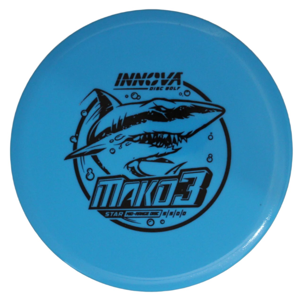  Innova Disc Golf Canada Champion Mako3 Midrange	Flexible	Premium feel	Ideal for Controlled Shots	Straight Shooter	Reliable Fade	Great Glide No fade No turn Beginner Friendly
Glows in dark 