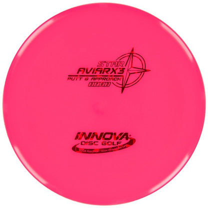 Innova Disc Golf Canada Star AviarX3 Putt & Approach Disc Innova Disc Golf Canada Star Aviar X3 Soft grip	Moderate durability stable finish	Best for putters and approaches	Good for  intermediate players	Excellent for touch shots	Retains grip even when wet
