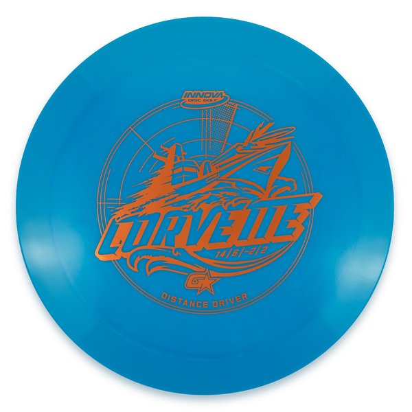 INNOVA DISC GOLF CANADA	
Corvette  Distance Driver	Firm grip	good durability excellent grip	Stable flight path	Great for distance and control	Resistant to scratches	Ideal for advanced players Straight flight
