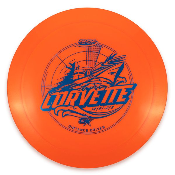 INNOVA DISC GOLF CANADA	
Corvette  Distance Driver	Firm grip	good durability excellent grip	Stable flight path	Great for distance and control	Resistant to scratches	Ideal for advanced players Straight flight
