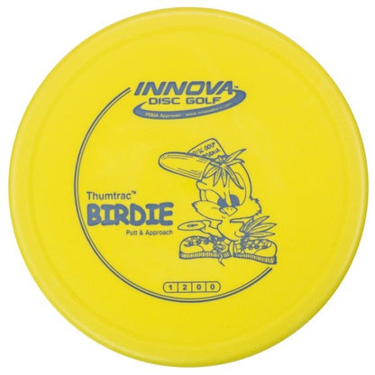birdie INNOVA DISC GOLF CANADA
PUTT AND APPROACH
BC ONTARIO
BASE 
SPIN PUTTS
ONE DISC ROUNDS
Grippy feel		Flexible in cooler conditions	Thumbtrac
