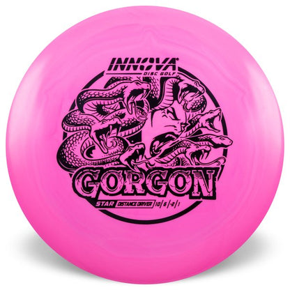 INNOVA DISC GOLF CANADA GORGON STAR DISTANCE DRIVER BEGINNER FRIENDLY EASY TO USE INNOVA DISC GOLF CANADA 	Gorgon	Distance Driver	 Quality	grip 	High Speed	Long Distance	Ideal for Power Throws	Reliable Fade high glide grippy durable
UNDERSTABLE