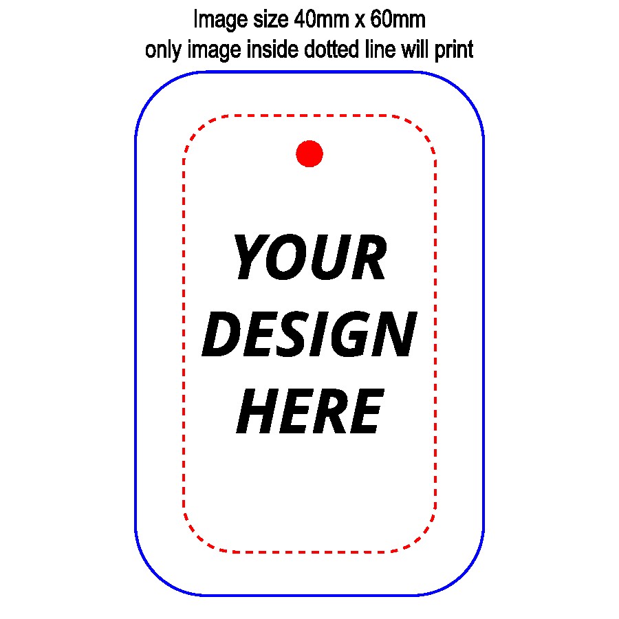 Custom INNColour Bag Tags (Single Side Print)