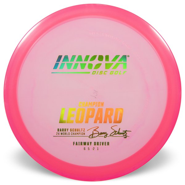 Innova Disc Golf Canada Champion Leopard 	Fairway Driver	Good Glide	Increased Control	Versatile	good Speed Improved Glide	Comfortable Grip	Signature Edition	High Hold	High Flexibility	Durable Flex

 