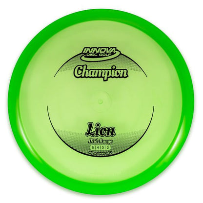 INNOVA DISC GOLF CANADA
Lion Midrange	Wind Resistant	Moderate Durability	Reduced Power	Fade Stability	Versatile Mold	Consistent Control
