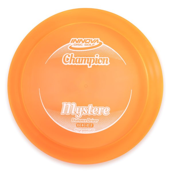 Innova Disc Golf Canada  Mystere Distance Driver	Improved Grip	Flexible	Ideal for Power Throws	Wind Resistant	High Speed	Good Glide
great durability